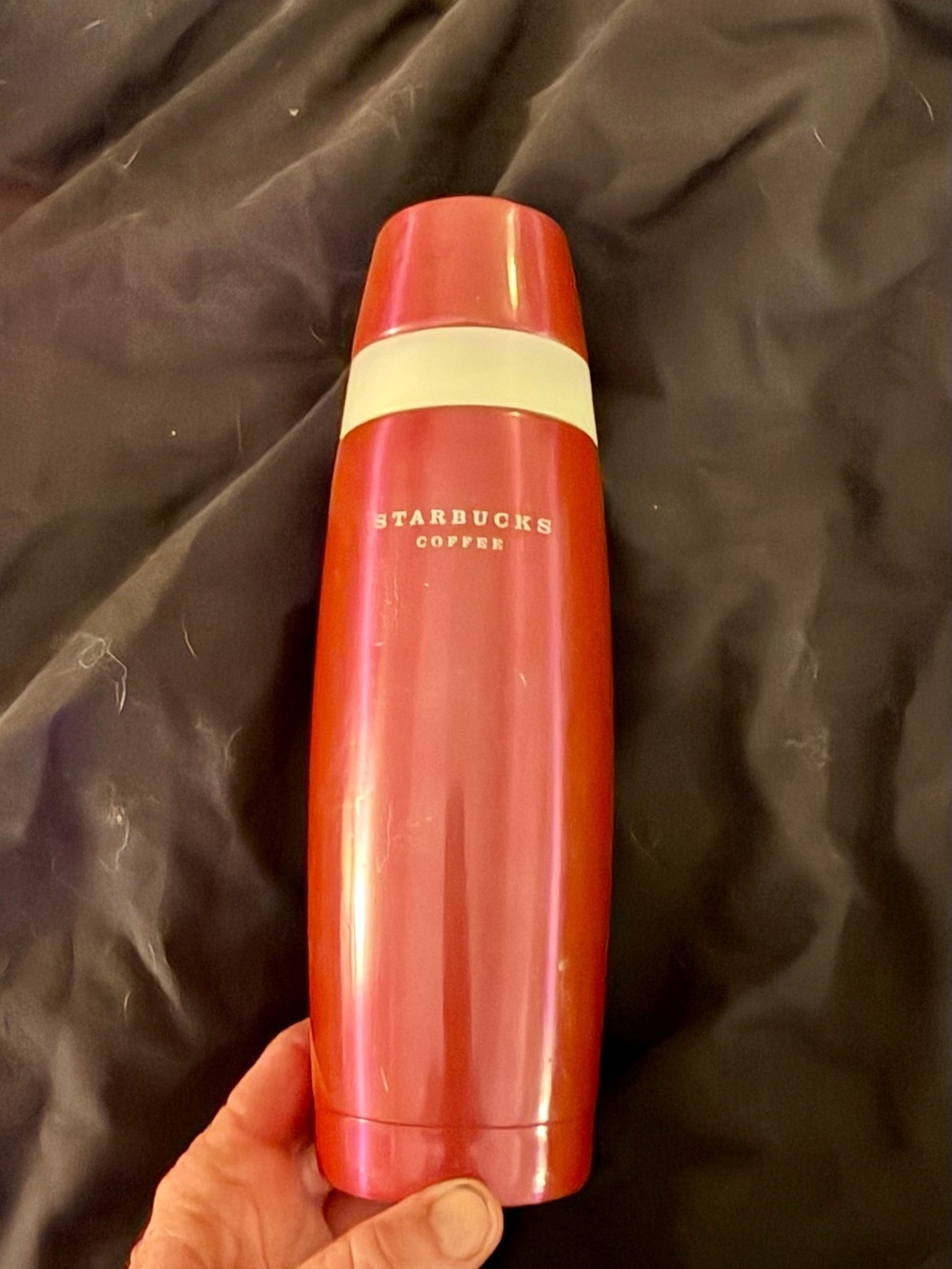 Vintage STARBUCKS 2006 travel Thermos in Metallic Pink